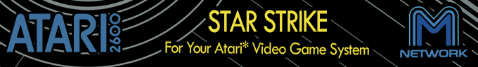 Star Strike logo for Atari 2600